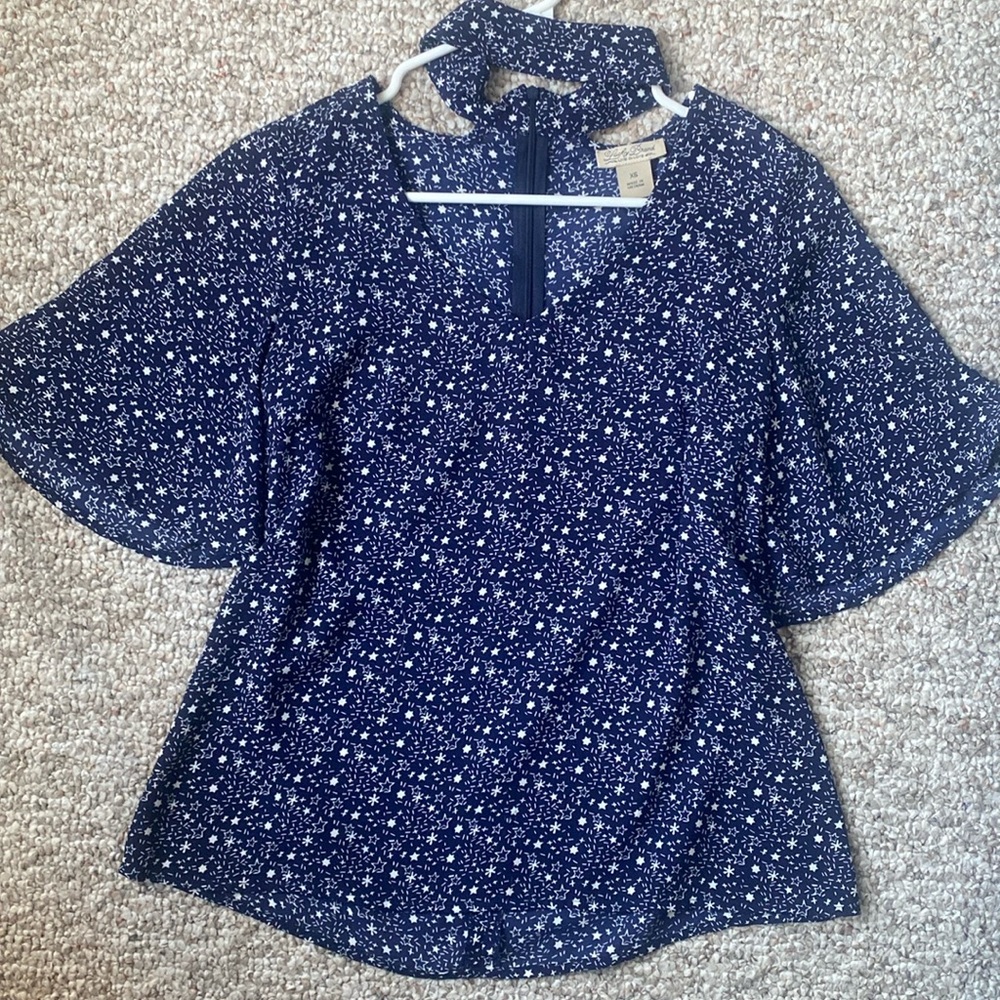 Lucky Brand Navy with White Stars Top